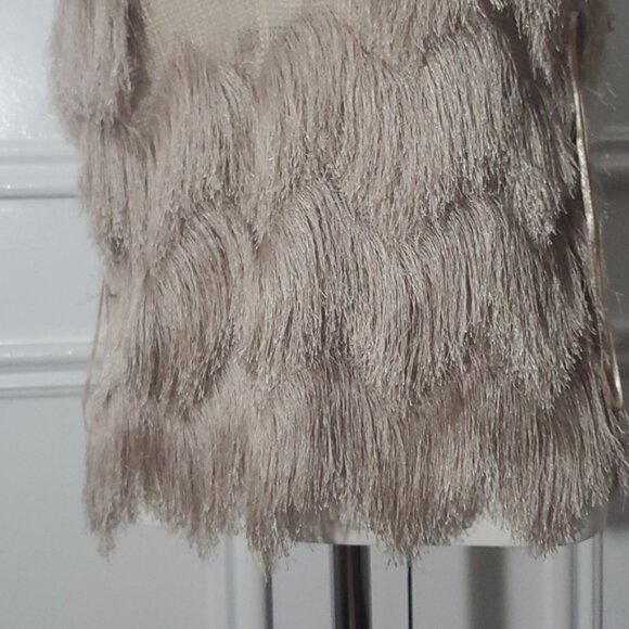 Zara Premium Collection Retro Roaring 20's style Flapper V-neck Cami Top - Picture 4 of 16